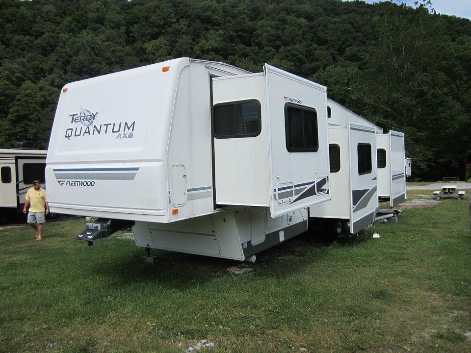 05 TERRY QUANTUM AX6 38 FIFTHWHEEL QUAD SLIDES CAMPER TRAVEL TRAILER 