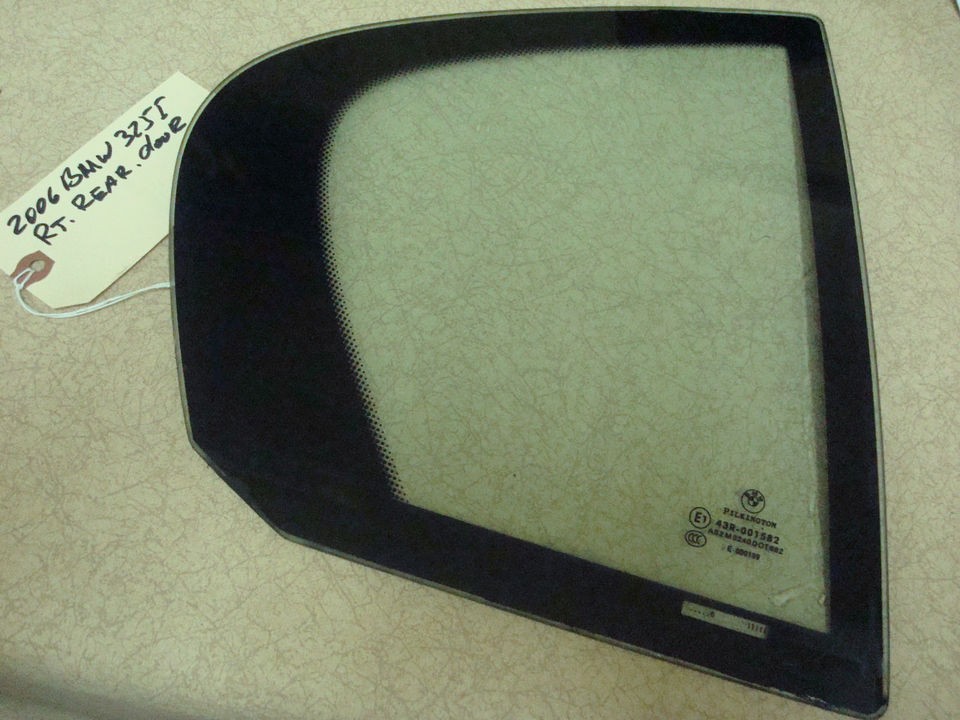 OEM BMW 3 SERIES E90 REAR/ RIGHT QUARTER WINDOW GLASS