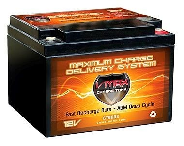 VMAX800S BOAT,TROLLING MOTOR MARINE AGM DEEP CYCLE BATTERY 12V