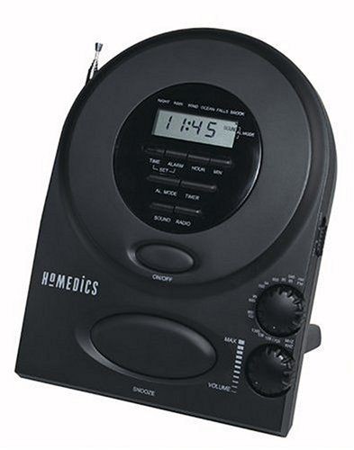 NEW Homedics Envirascape Sound Spa Alarm Clock Radio