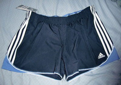 NWT ADIDAS VAR ROLLEM ATHLETIC SHORTS blue/wht SZ Lg