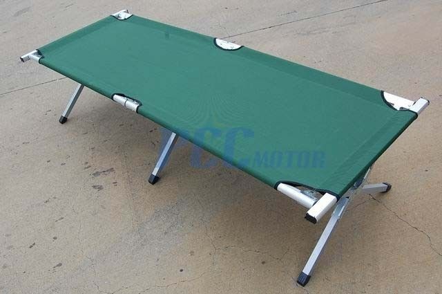 ALUM PORTABLE CAMPING FOLDING CAMP RV MILITARY COT BED