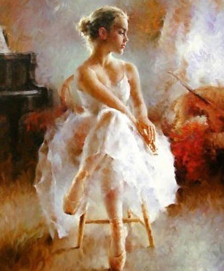 ballet oil paintings in Art from Dealers & Resellers