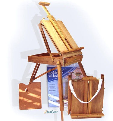 Art Supplies Easel Plein Air Portable Hardwood Full Box European Style 