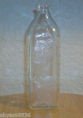 HAZEL ATLAS CAT KITTEN BABY BOTTLE GLASS MINT RARE