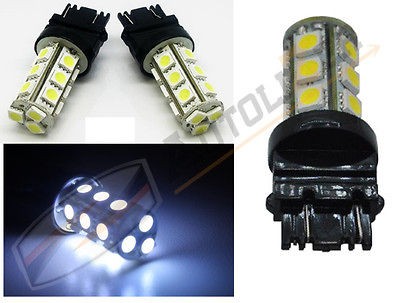   XENON WHITE 3157/3156 18 LED CORNER SIGNAL BRAKE BACK UP LIGHT BULBS