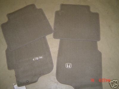   1997 1998 1999 2000 NEW OEM HONDA CIVIC SEDAN TAN CARPET FLOOR MATS