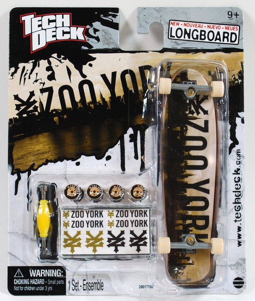 TECH DECK EXCLUSIVE 120mm LONGBOARD ZOO YORK NEW VHTF