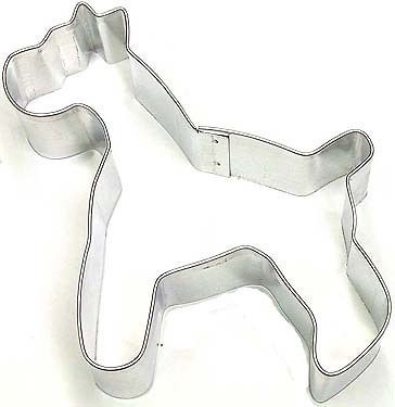 Schnauzer Dog Cookie Cutter Craft Biscuit 3 inch Tinplate Steel 