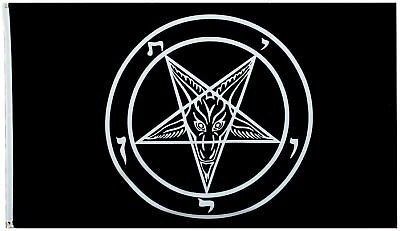 Black Star Baphomet Knights Templar Flag 3x5 Banner