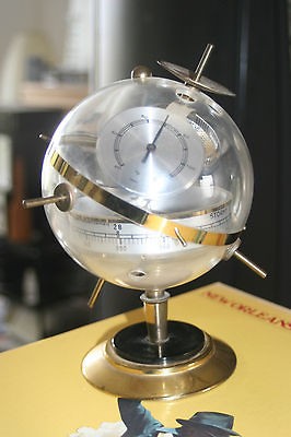 VINTAGE SPACE AGE SPUTNIK BAROMETER HYGROMETER THERMOMETER eames