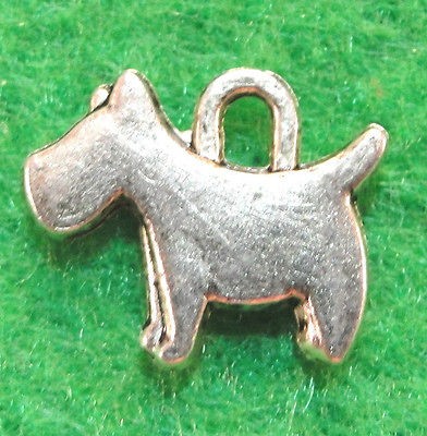   Silver SCOTTIE TERRIER DOG Charms Pendants Tibet Jewelry Findings D28