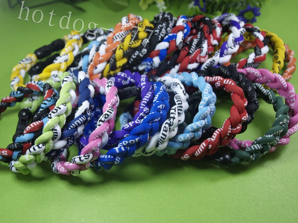 New Ionic Titanium Baseball Team Sport Energy Bracelets Wristbands 9 