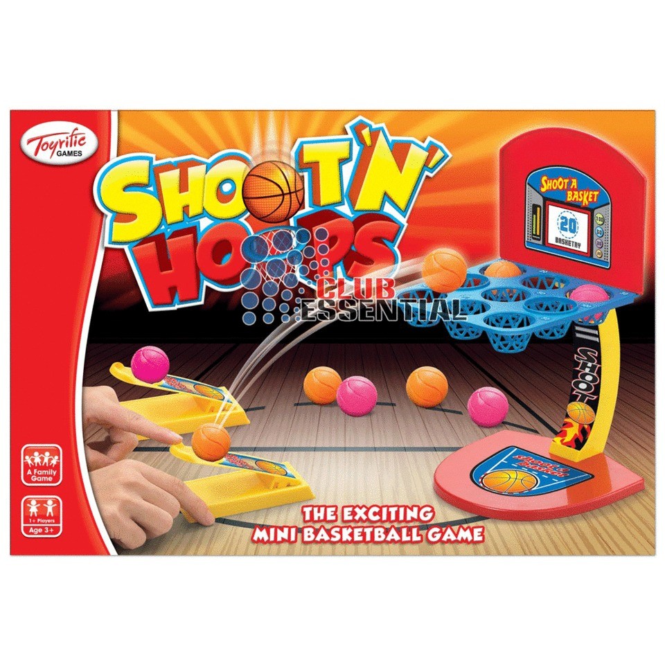   SHOOT N HOOPS KIDS FAMILY MINI BASKETBALL SHOOTING 2 PLAYERS GAME