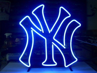 NEW NEW YORK YANKEES REAL NEON LIGHT BEER BAR PUB SIGN