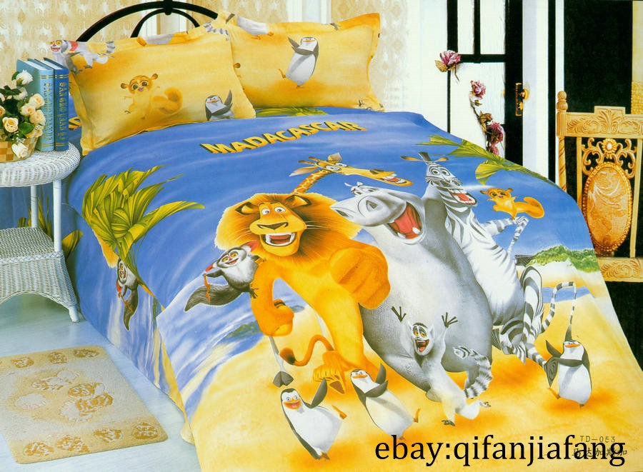 STUNNING MADAGASCAR TWIN 7PC BLUE COMFORTER IN A BAG ~Free Shipping