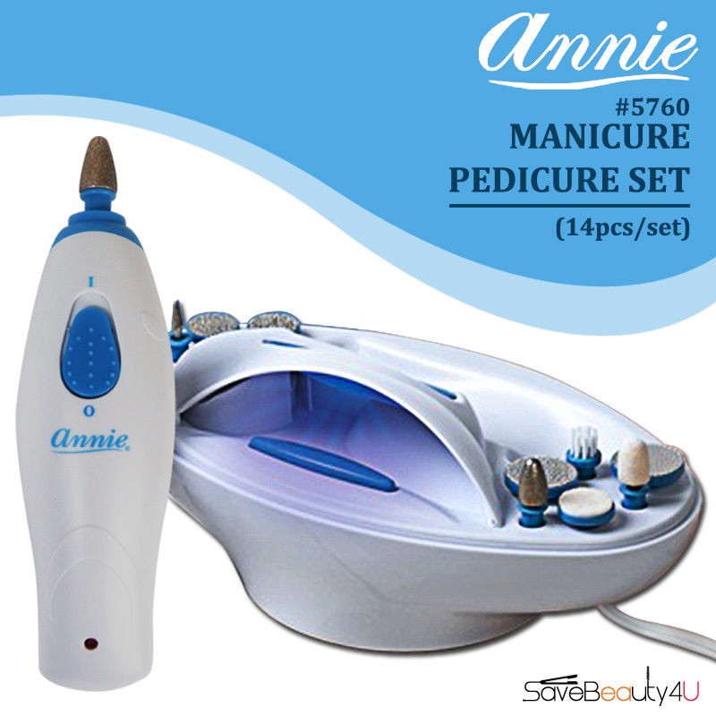 Annie Nail Care Rechargeable Manicure Set Pedicure Set 14 Pcs. Set 