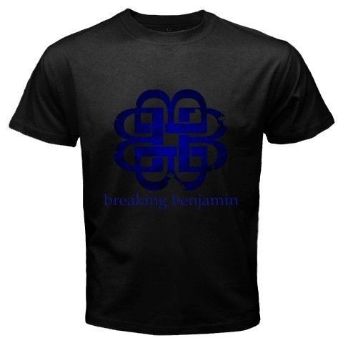 New Breaking Benjamin Logo Tattoo Alternative Rock Band Black T Shirt 