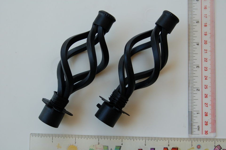 NEW Ikea TRESKOG or TORSBORG Curtain Rod Black FINIALS 2 pcs Living 