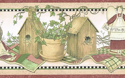 birdhouse wallpaper border in Borders