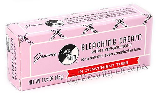 Black and White Bleaching Cream with Hydroquinone Skin Lightening 