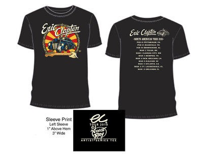 Newly listed ERIC CLAPTON 2010 TOUR T SHIRT BLACK CAR XL