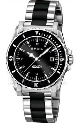 Breil Manta TW0831 Black Ceramic & Steel Band Watch