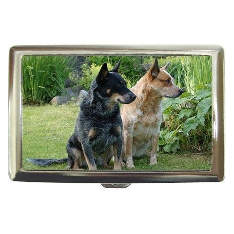 CATTLE DOG BLUE HEELER PUPPIES CIGARETTE MONEY CASE