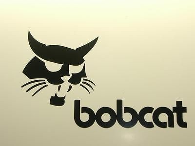 bobcat vinyl decal window or bumper sticker skid steer excavator 