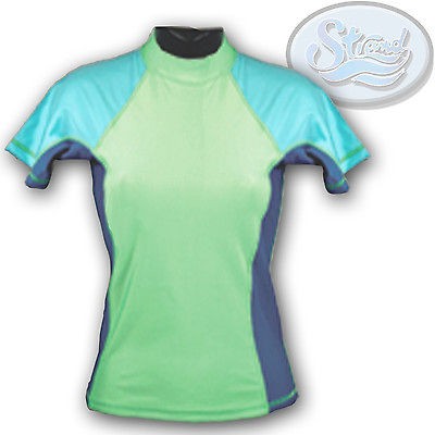 Medium Green Rash Guard Ladies Womens New by Strand M MED SPF 50 