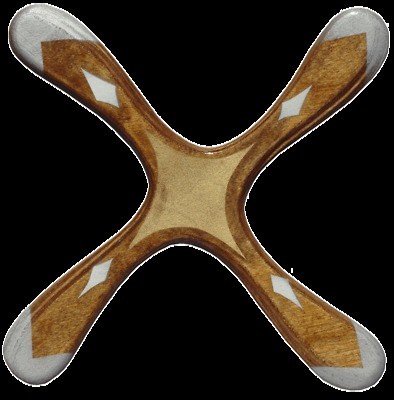 Avenger Wooden Quad Boomerang   From Colorado Boomerangs