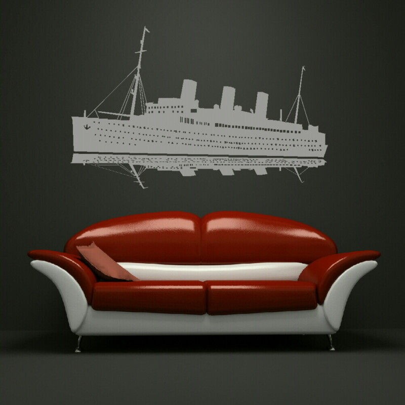 SAILING SHIP TITANIC BOAT WALL ART STICKER DECAL huge removable vinyl 