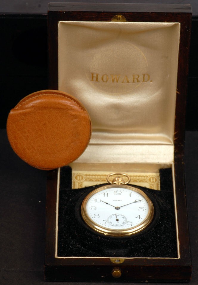   Keystone) Series 7 12 Size 14K Solid Gold Pocket Watch w/BOX & PAPER