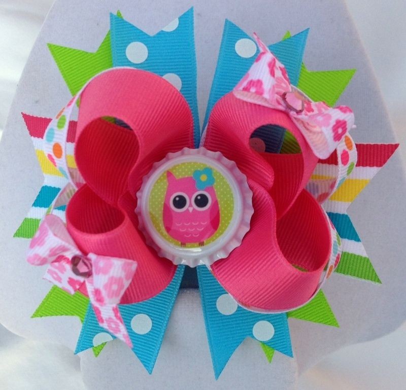 bottle cap bows in Hair Accessories