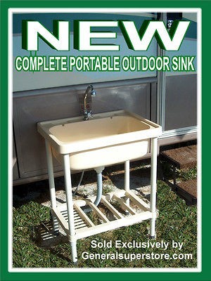 Portable Outdoor Sink Garden Camp Kitchen Camping RV