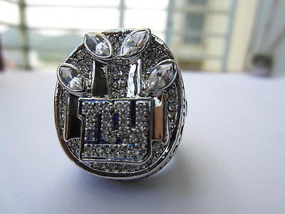   YORK GIANTS SUPER BOWL RING NFL REPLIA WORLD CHAMPIONSHIP RING 11 SIZE