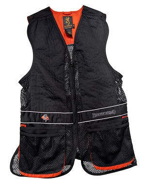 Browning Shooting Vest Deluxe+ Claymaster Ambi Black  L Brand New