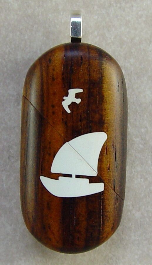 Illusionist Locket #1827 Thin Magic Sailboat/Dolph​in Pendant by 