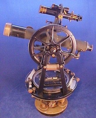 1909 Lietz Solar/Mining Surveyors Transit w/aux. Scope/Counterweight 