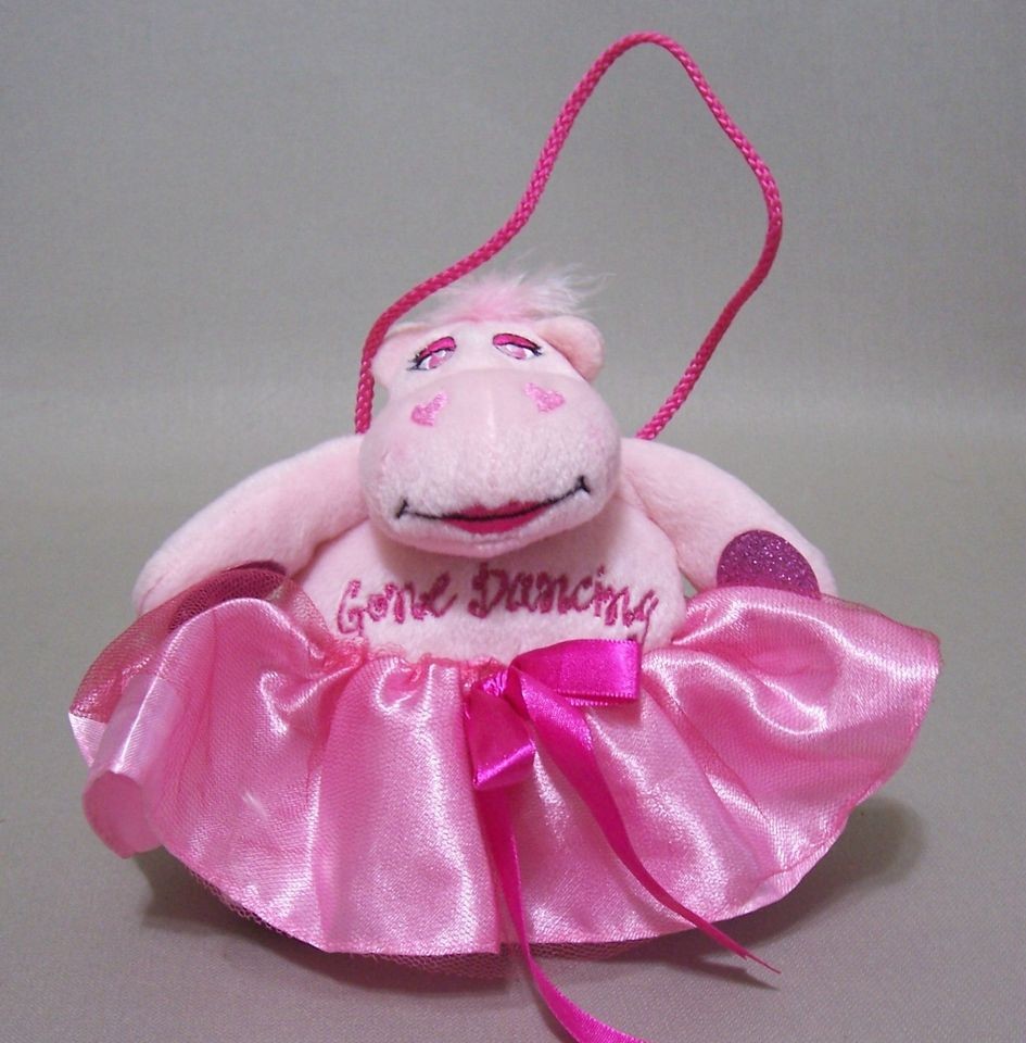   Hippopotamus Ballerina Plush Gone Dancing Door Knob Hanger Habitat