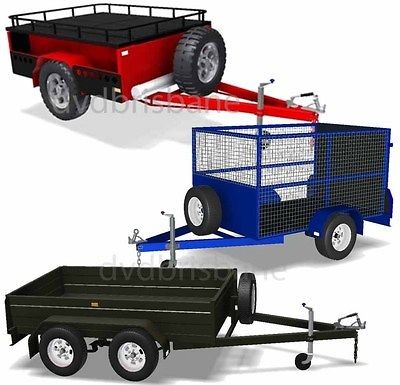 DIY Off Road Camper, Tandem Box & Cage TRAILER PLANS