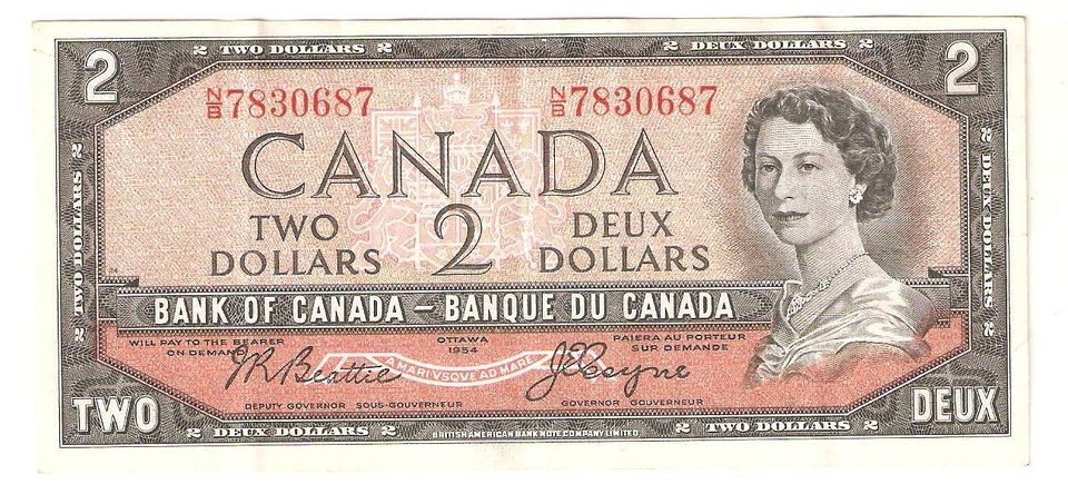 canada 2 dollars in Paper Money World