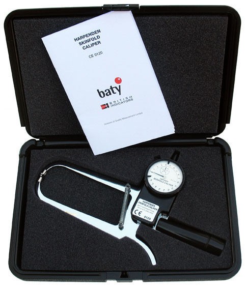 Harpenden Professional Skin Fold % Body Fat Caliper Measures Thickness