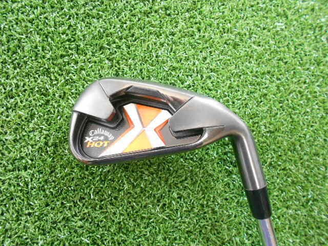 Callaway X 24 Graphite shaft Iron set 4 SW plus steel shaft AW (Used)