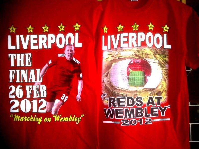 LIVERPOOL CARLING CUP T SHIRT FINAL 2012
