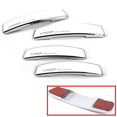 New Car Simple Door Edge Guards Bumper Protector Anti Scratch / Chrome 