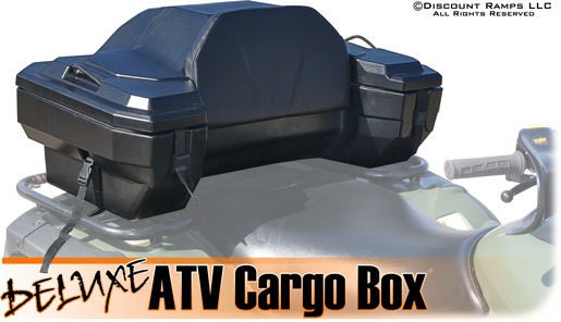 NEW ATV DELUXE REAR RACK CARGO RACK STORAGE BOX SEAT BACKREST (ATV CB 