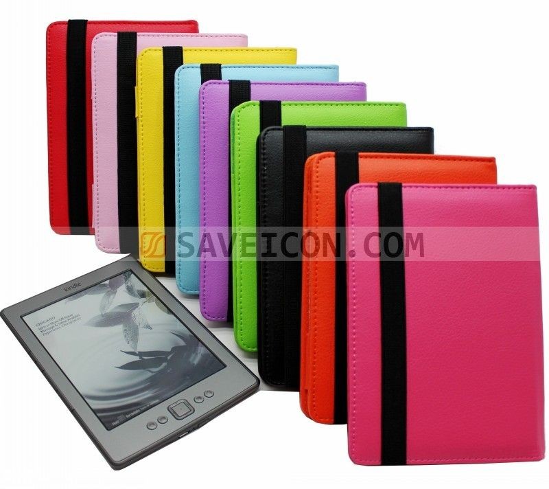 Premium Leather Pouch Case Cover for  Kindle 4 4th Generation 