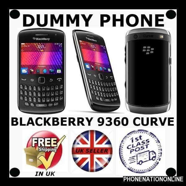 Dummy Mobile Cell Phone New BLACKBERRY 9360 CURVE Display Toy Fake 