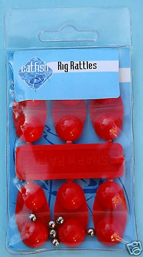 Catfish Pro Rig Rattles 6pcs RED Fishing tackle